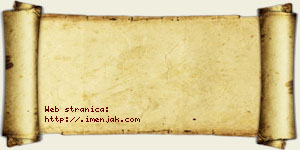 Angelina Jokić vizit kartica